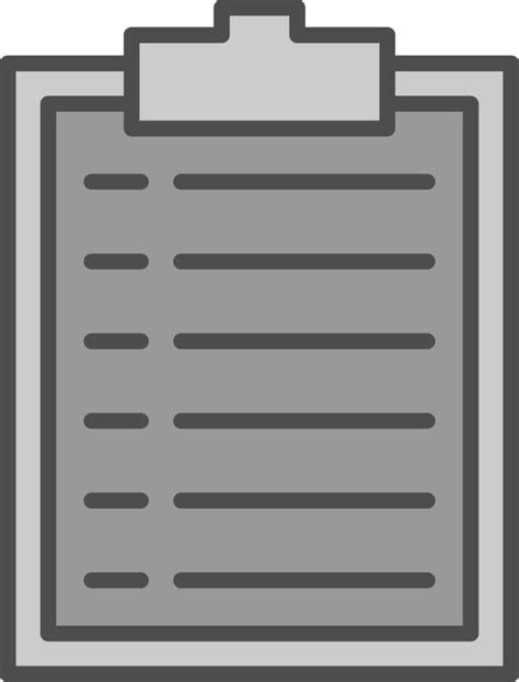 Clipboard Line Filled Greyscale Icon Design 43733513 Vector Art At Vecteezy