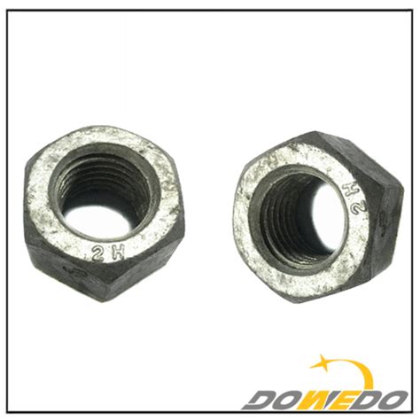 Hot Dip Galvanized HDG Heavy Hex Nut ASTM A563 Bolt Nut By Windo Metal