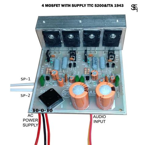 Transistor 5200 And 1943 Amplifier Circuit Diagram
