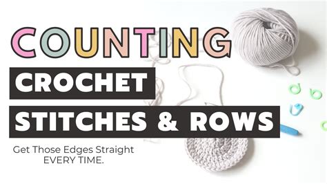 Counting Crochet Stitches And Rows Crochet Basics For Beginners Youtube