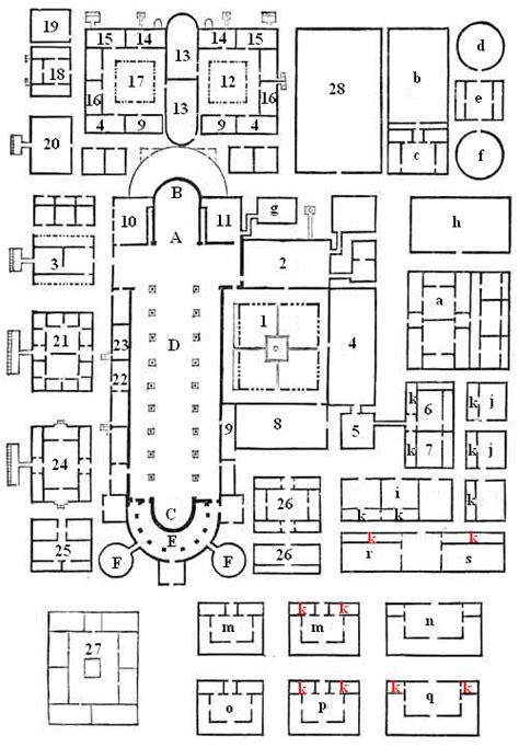 Plan Klasztoru W Sankt Gallen Ok 820 830