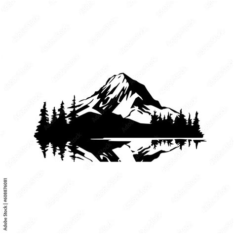 Alaska Logo Monochrome Design Style Stock Vector | Adobe Stock