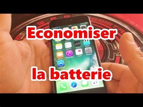 Comment Conomiser La Batterie Iphone Tuto Astuces Youtube