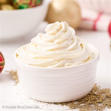 Homemade Eggnog Whipped Cream Inside Brucrew Life