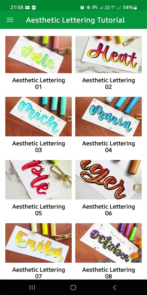 Aesthetic Lettering Tutorial APK for Android Download