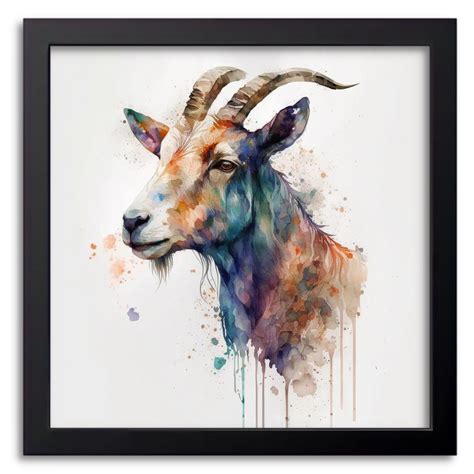 Watercolour Goat Artwork Drawify