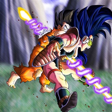 Bye Bye Raditz Dragon Ball Goku Cartoon Art