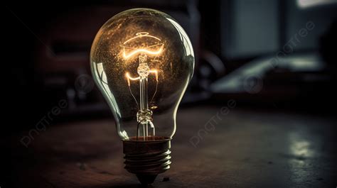 Lit Light Bulb Wallpaper