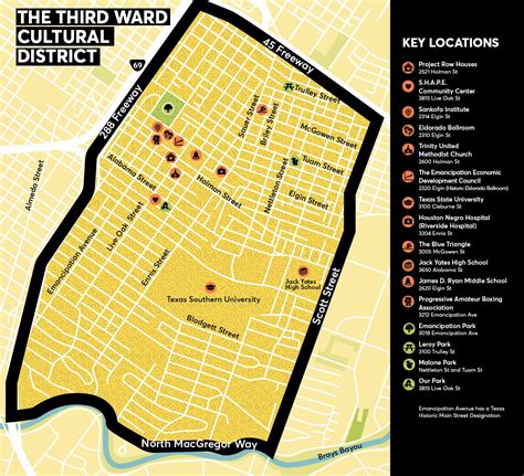 Third Ward Houston Map - Adrian Kristine