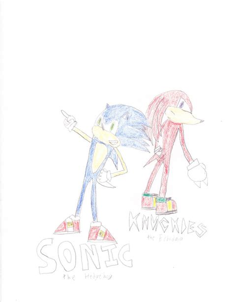 Sonic And Knuckles By Falconpawnch7 On Deviantart