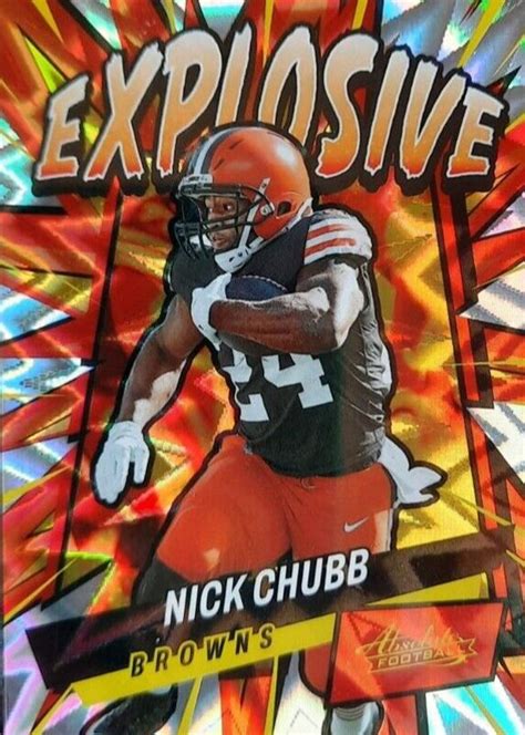 Nick Chubb 2022 Absolute E19 Explosive Price Guide Sports Card Investor