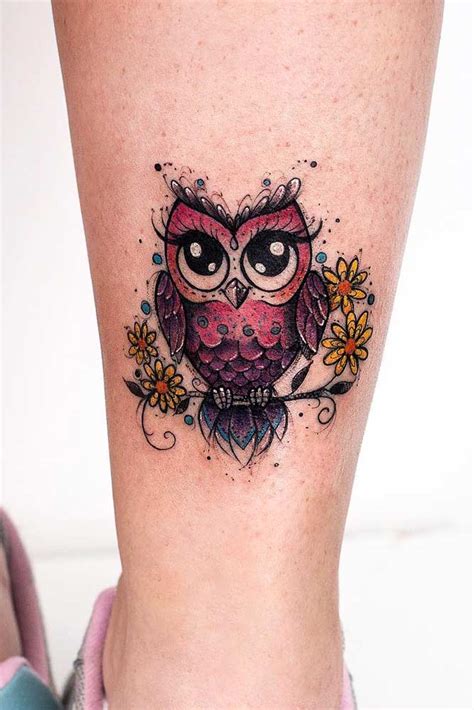 Cool owl tattoo designs photos