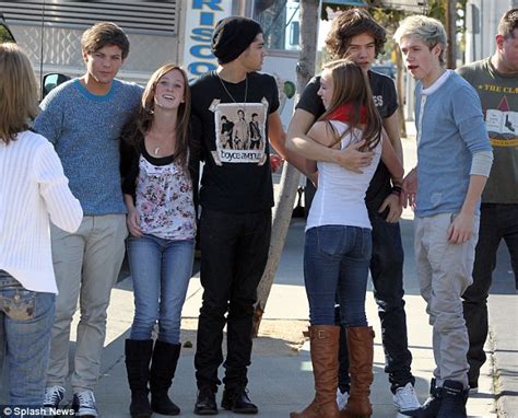 Harry Styles Hugs Fan As One Direction Boys Are Besieged By Girls In Us