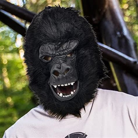 Partyhop Chimpanzee Monkey Chimp Head Mask Black Animal