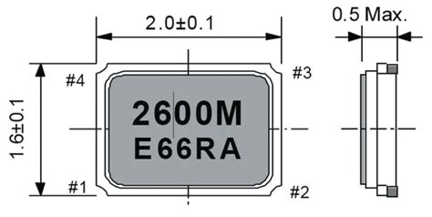 Q22FA1280002512 Epson Epson 32MHz Crystal 10ppm SMD 4 Pin 2 X 1 6 X