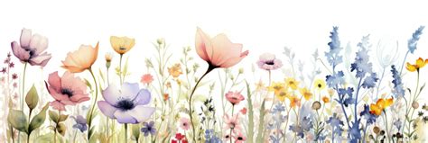 Watercolor floral border 27848130 Stock Photo at Vecteezy