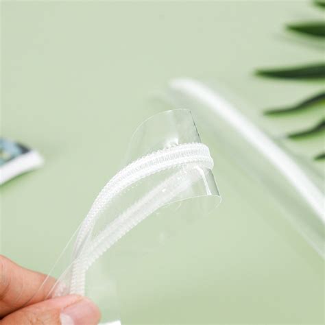 No Nylon Waterproof Zipper Pvc Transparent Tape White Teeth Opening