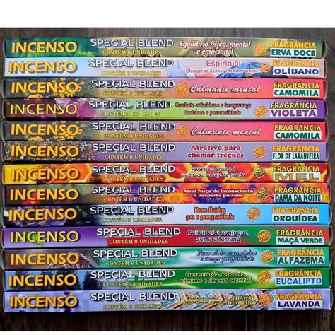 Incenso Special Blend 25 Caixinhas 8 Varetas Shopee Brasil