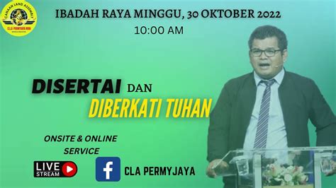 Ibadah Raya Minggu 30 Oktober 2022 Youtube