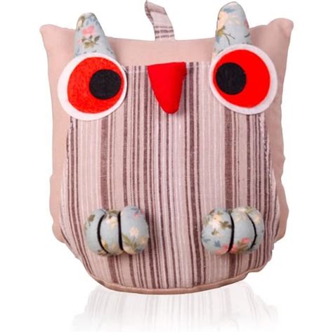 HIUOUIH Cale Porte Hibou 18 X 16 X 7 5 Cm Tissu Animaux Butoir De