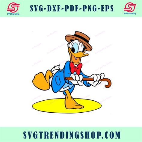 Donald Duck Svg 35 Svg Dxf Cricut Silhouette Cut File Instant