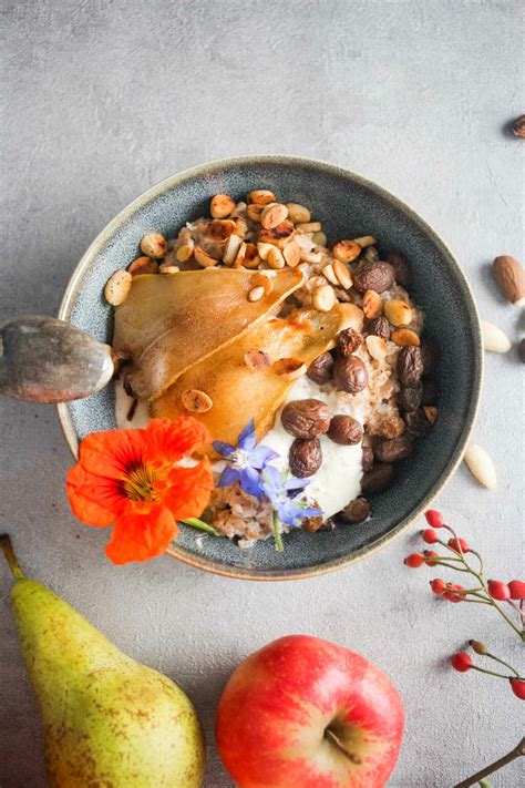 Herbstliches Porridge Mit Birnen Welt Der Mikroben