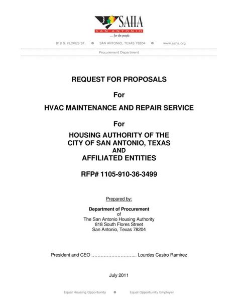 8 Hvac Proposal Templates Pdf