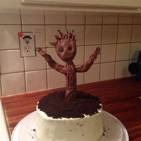 Im So Proud Of My Creation Guardians Of The Galaxy Baby Groot Cake