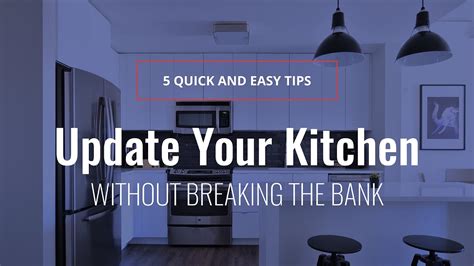 5 Ways To Update Your Kitchen On A Budget Youtube