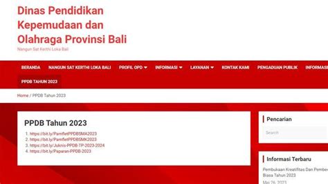 Cara Daftar Dan Login Link Disdikpora Baliprov Go Id Ppdb Bali