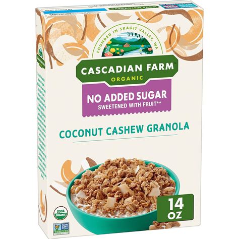 Amazon Cascadian Farm Organic Granola With No Added Sugar Coconut