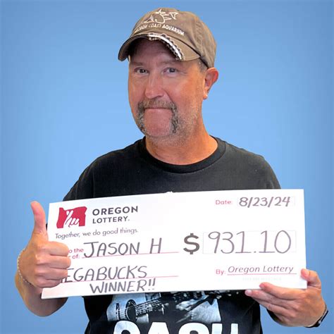 Jason H Megabucks Winner Oregon Lottery