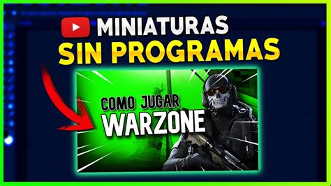 COMO HACER MINIATURAS SIN PROGRAMAS 2024 GRATIS YouTube