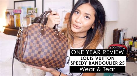 One Year Wear Tear Review Louis Vuitton Speedy B What S In My