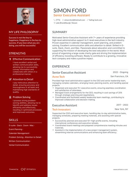 3 Senior Executive Assistant Resume Examples How To Guide For 2024