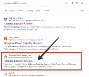 Adsense Eligibility Checker