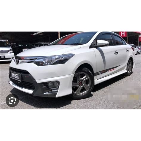 Toyota Vios Ncp Trd Front Skirt Pu Material Shopee Malaysia