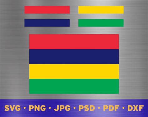 Mauritius Flag Svg Layered Mauritian Flag Svg Mauritian Flag - Etsy