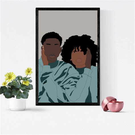 Black Love Art Black Love Wall Art Black Couples Wall Art - Etsy