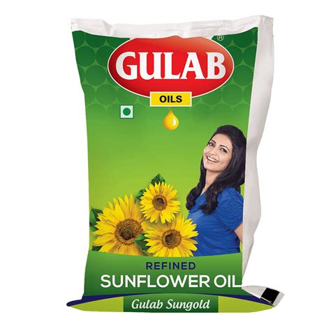 Refined Sunflower Oil 1 Ltr Pouch Shop Gulab