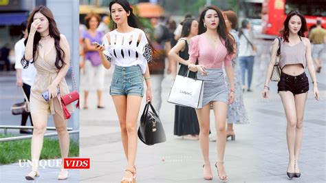 Street Fashion Hottest Chinese Girls Street Fashion Style 2022 🙈 🔞 🥵🔥 Hot And Sexy 🍑 Ep 2