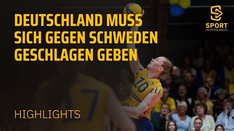 Deutschland Schweden Highlights Vorrunde Volleyball EM Der