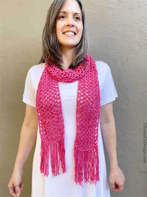 Merletto Scarf Crochet Pattern A Lacy Summer Scarf Christacodesign