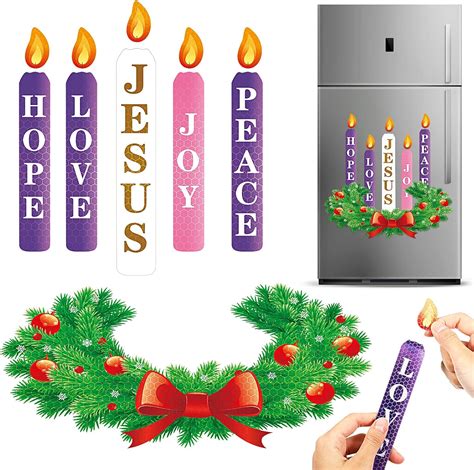 Amazon Frienda Pieces Advent Candle Magnet Advent Wreath For