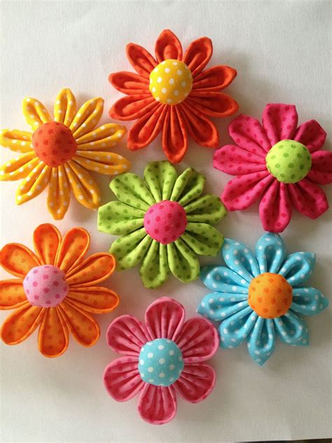 Fabric Flowers Diy Cloth Flowers Fabric Flower Tutorial