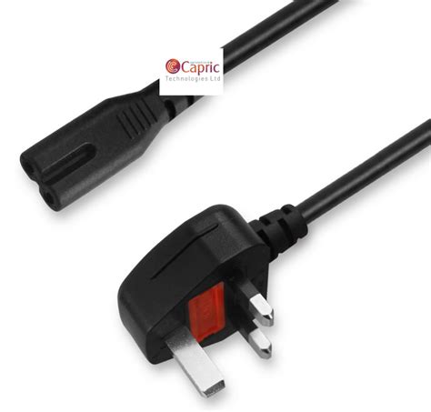 New Power Cord Uk 3 Pin Plug To C7 Figure 8 Power Lead 18 M Power Cable Mains Caprictech E