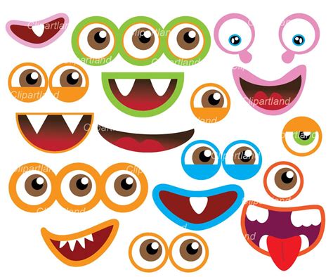 Printable Monster Face