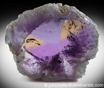 Slice of Ametrine - The Mineral and Gemstone Kingdom