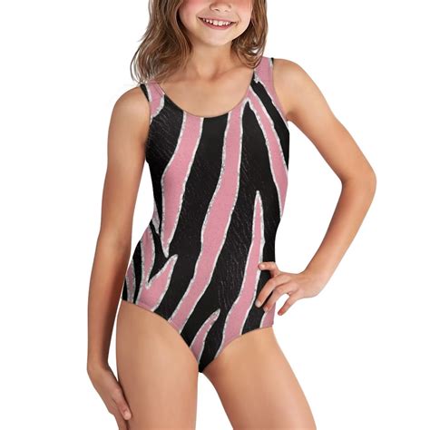 Uorisanigo Swimsuits for Girls One Piece Size 5-6 Cross Shoulder Strap