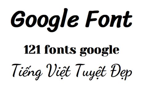 Top 10 font chữ đẹp google được sử dụng nhiều nhất hiện nay